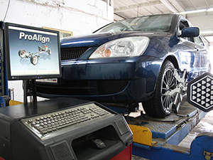 Сход-развал Mitsubishi Lancer: фото работ автосервиса ДжапСервис в Москве №2 Сход-развал Mitsubishi Lancer: фото работ автосервиса ДжапСервис в Москве №2